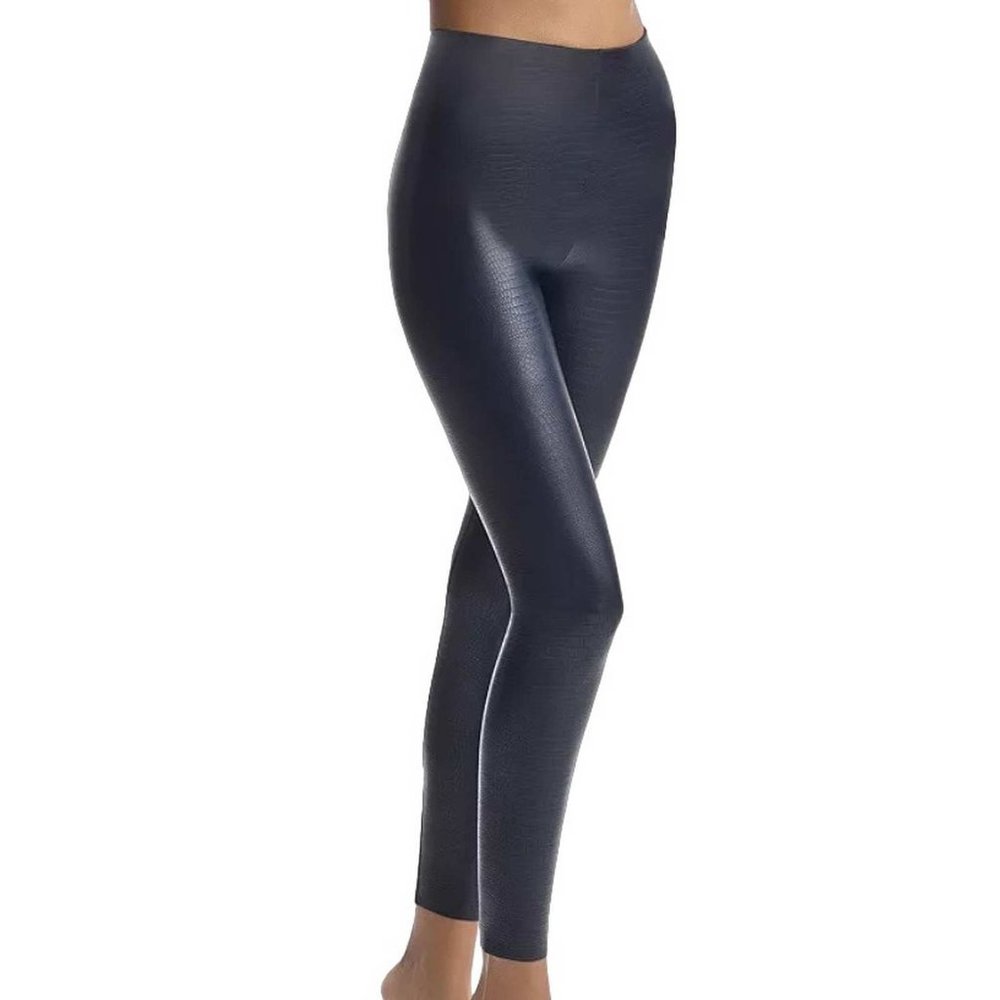 Vince Camuto Commando Faux Leather Animal Print Leggings MEDIUM (866)